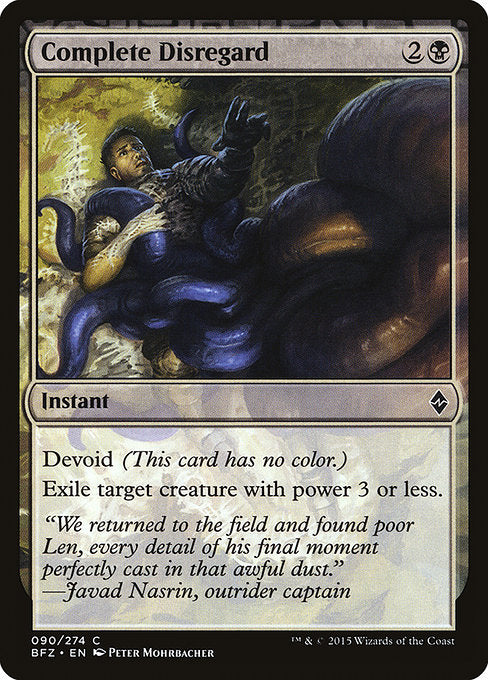 Complete Disregard [Battle for Zendikar] | Galactic Gamez
