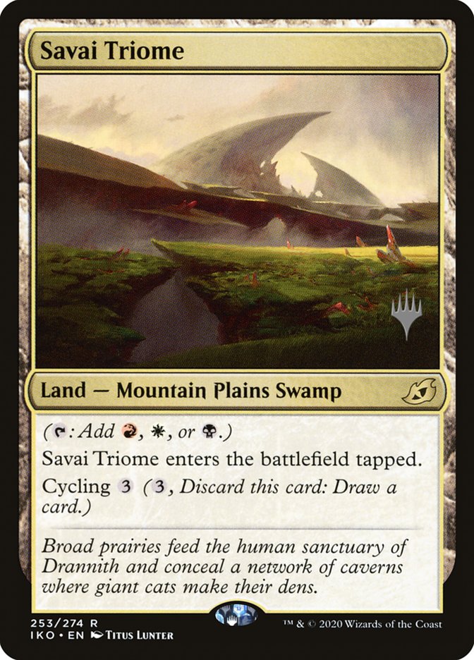 Savai Triome (Promo Pack) [Ikoria: Lair of Behemoths Promos] | Galactic Gamez