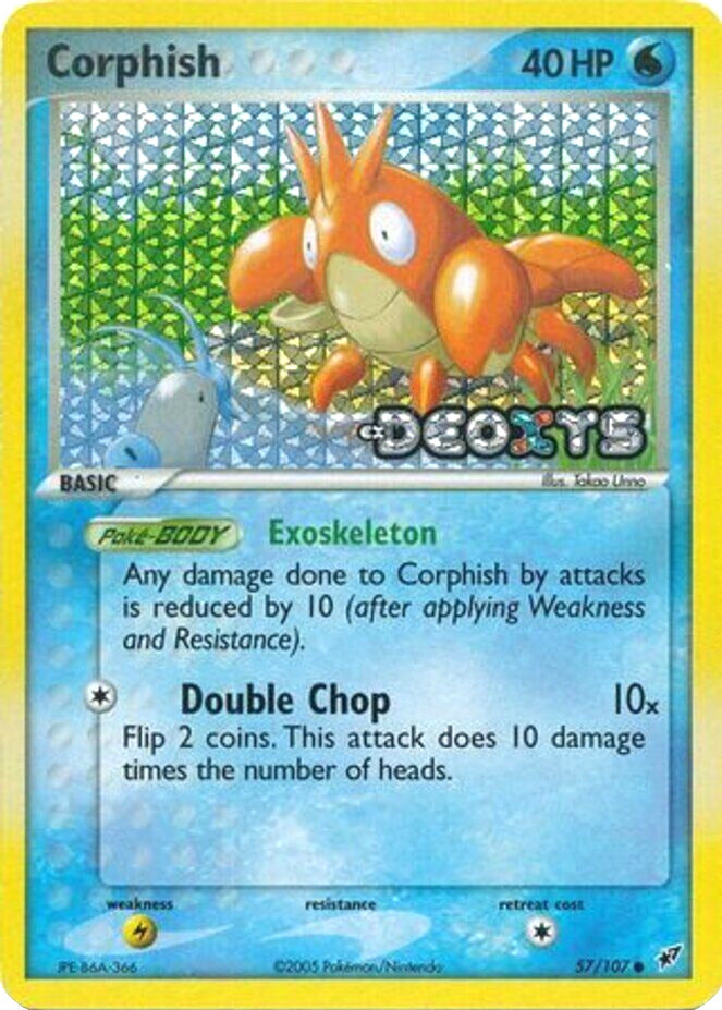Corphish (57/107) (Stamped) [EX: Deoxys] | Galactic Gamez