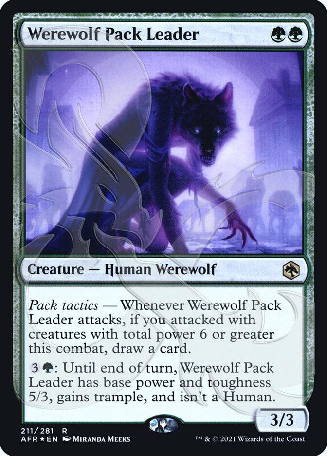 Werewolf Pack Leader (Ampersand Promo) [Dungeons & Dragons: Adventures in the Forgotten Realms Promos] | Galactic Gamez