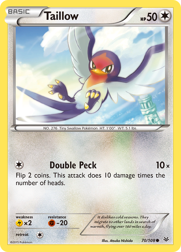 Taillow (70/108) [XY: Roaring Skies] | Galactic Gamez