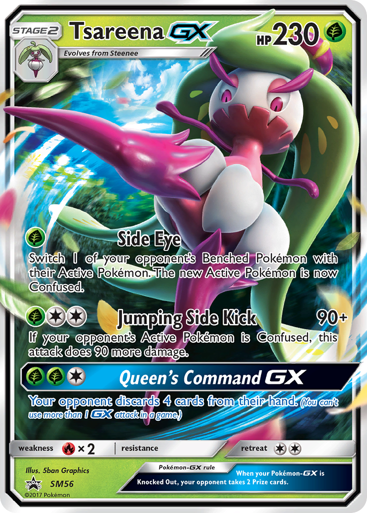 Tsareena GX (SM56) [Sun & Moon: Black Star Promos] | Galactic Gamez