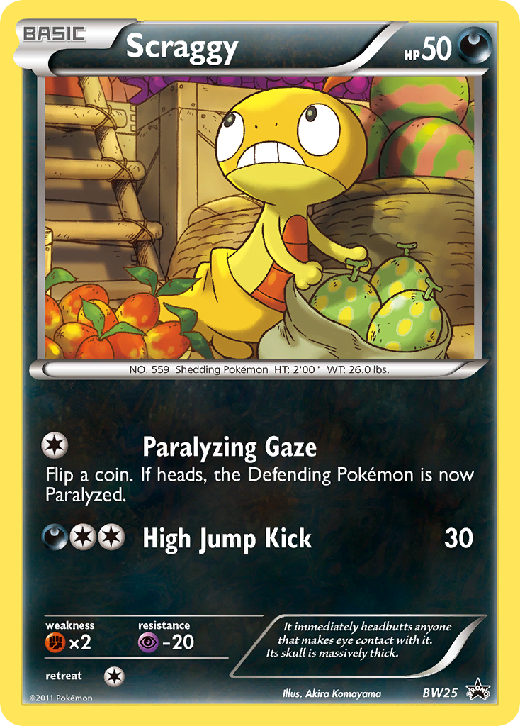 Scraggy (BW25) [Black & White: Black Star Promos] | Galactic Gamez