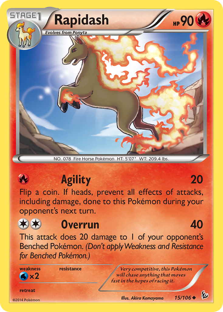 Rapidash (15/106) [XY: Flashfire] | Galactic Gamez