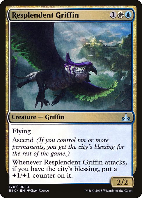 Resplendent Griffin [Rivals of Ixalan] | Galactic Gamez