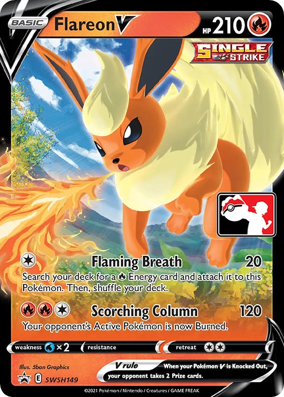 Flareon V (SWSH149) [Prize Pack Series One] | Galactic Gamez