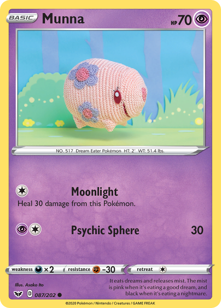 Munna (087/202) [Sword & Shield: Base Set] | Galactic Gamez