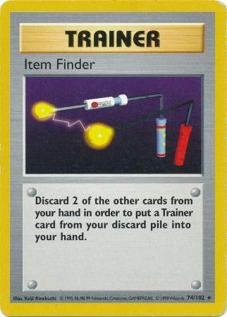 Item Finder (74/102) [Base Set Shadowless Unlimited] | Galactic Gamez