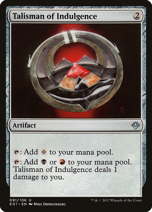 Talisman of Indulgence [Archenemy: Nicol Bolas] | Galactic Gamez