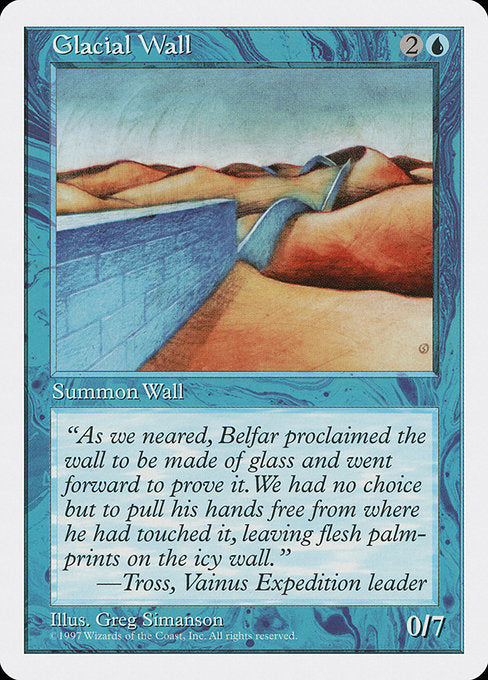 Glacial Wall [Fifth Edition] | Galactic Gamez