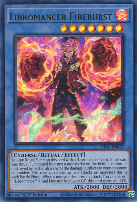 Libromancer Fireburst [DIFO-EN087] Ultra Rare | Galactic Gamez