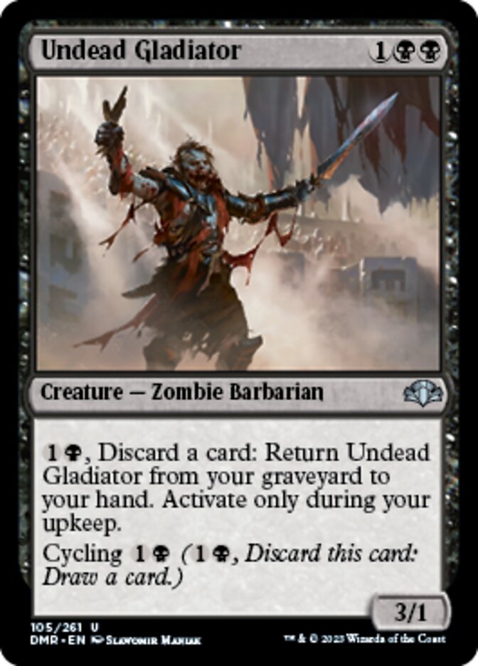 Undead Gladiator [Dominaria Remastered] | Galactic Gamez