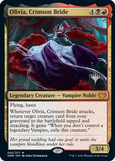 Olivia, Crimson Bride (Promo Pack) [Innistrad: Crimson Vow Promo Pack] | Galactic Gamez