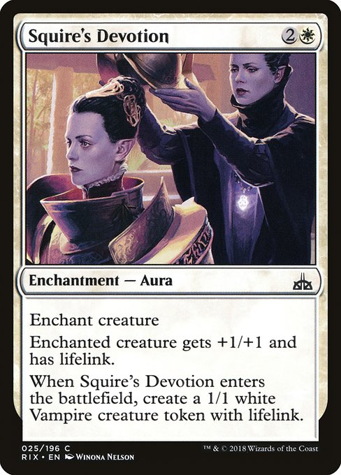 Squire's Devotion [Rivals of Ixalan] | Galactic Gamez