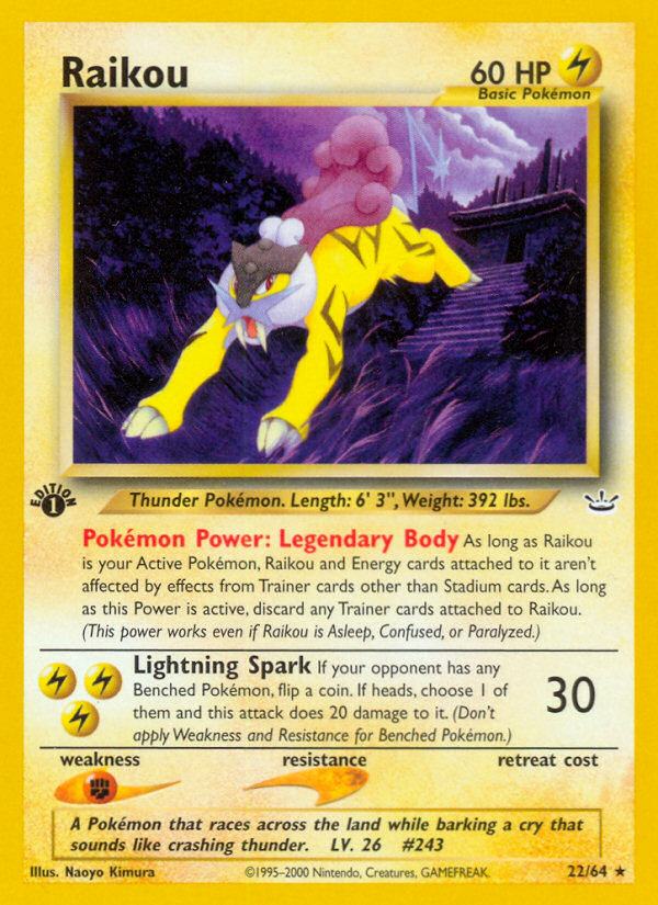 Raikou (22/64) [Neo Revelation 1st Edition] | Galactic Gamez