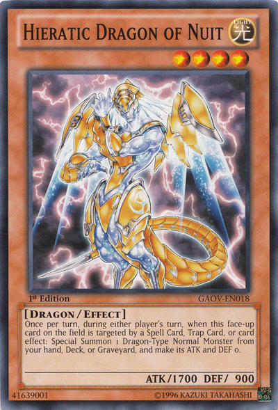 Hieratic Dragon of Nuit [GAOV-EN018] Common | Galactic Gamez