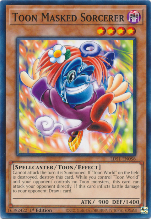 Toon Masked Sorcerer [LDS1-EN058] Common | Galactic Gamez