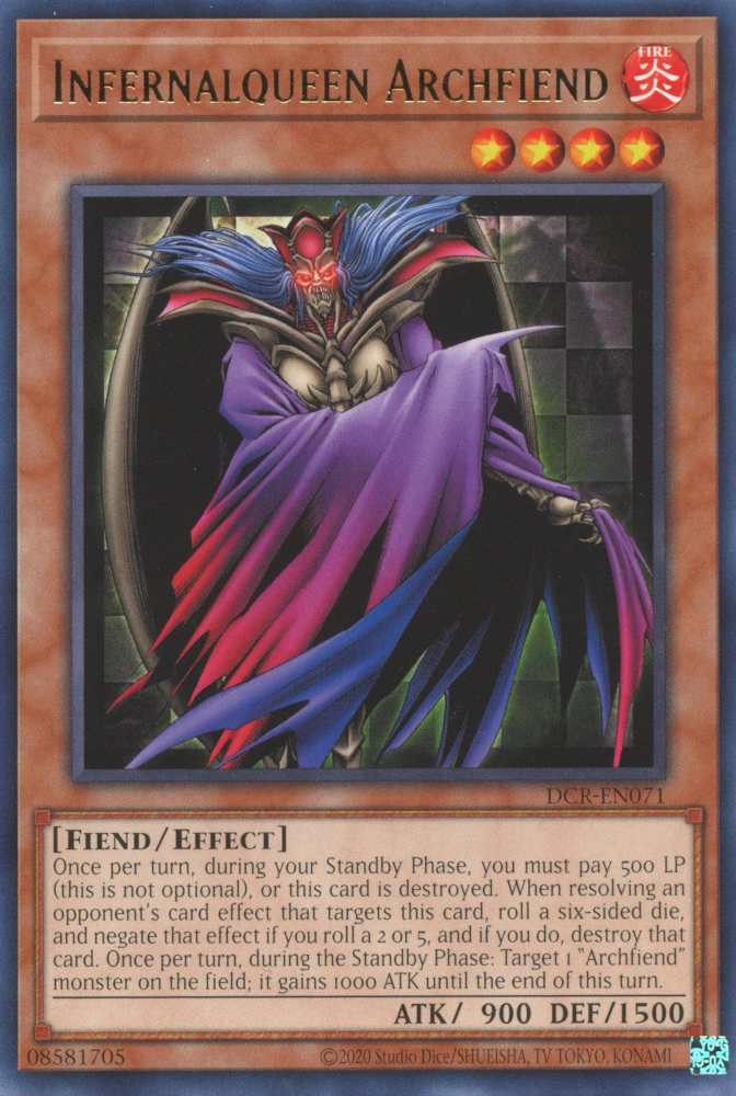 Infernalqueen Archfiend [DCR-EN071] Rare | Galactic Gamez