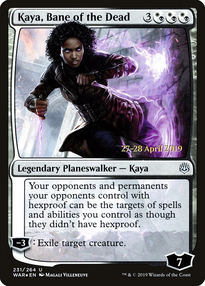 Kaya, Bane of the Dead  [War of the Spark Prerelease Promos] | Galactic Gamez