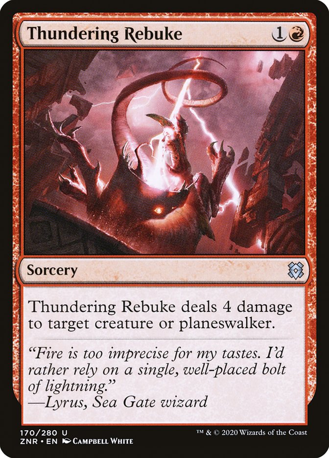Thundering Rebuke [Zendikar Rising] | Galactic Gamez