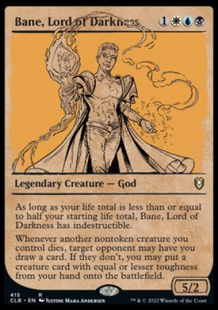 Bane, Lord of Darkness (Showcase) [Commander Legends: Battle for Baldur's Gate] | Galactic Gamez
