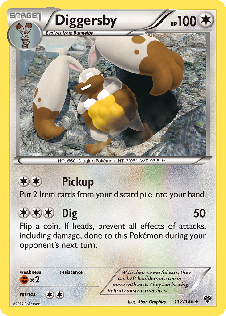 Diggersby (112/146) [XY: Base Set] | Galactic Gamez