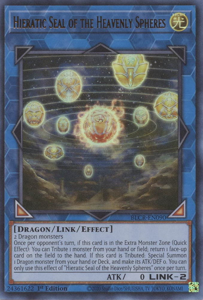 Hieratic Seal of the Heavenly Spheres [BLCR-EN090] Ultra Rare | Galactic Gamez