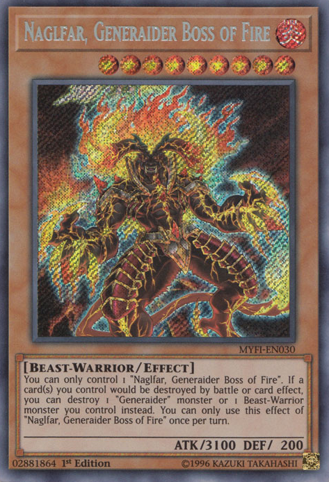 Naglfar, Generaider Boss of Fire [MYFI-EN030] Secret Rare | Galactic Gamez