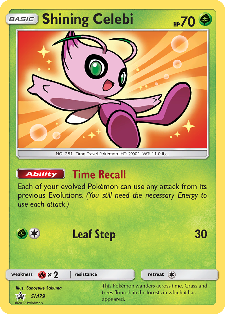 Shining Celebi (SM79) [Sun & Moon: Black Star Promos] | Galactic Gamez