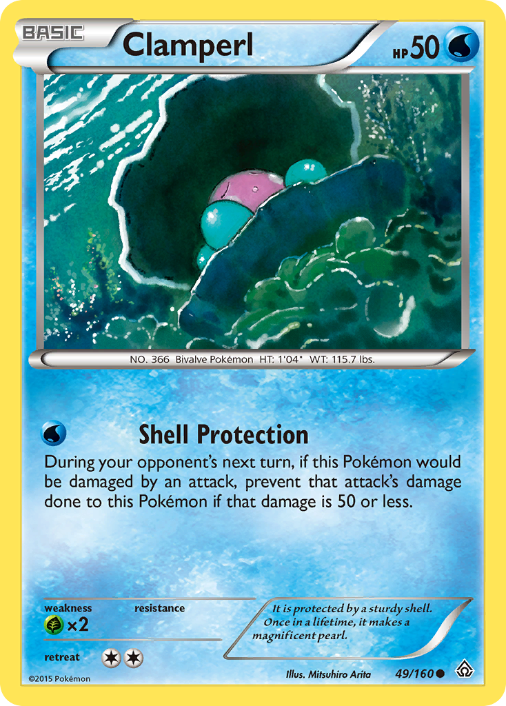 Clamperl (49/160) [XY: Primal Clash] | Galactic Gamez