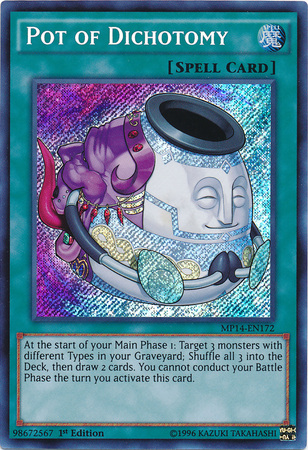 Pot of Dichotomy [MP14-EN172] Secret Rare | Galactic Gamez