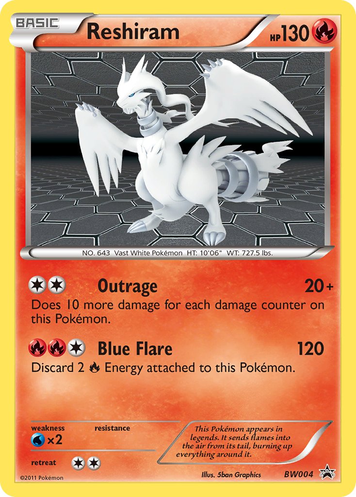 Reshiram (BW004) [Black & White: Black Star Promos] | Galactic Gamez