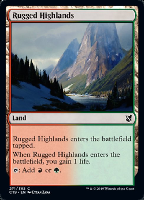 Rugged Highlands [Commander 2019] | Galactic Gamez