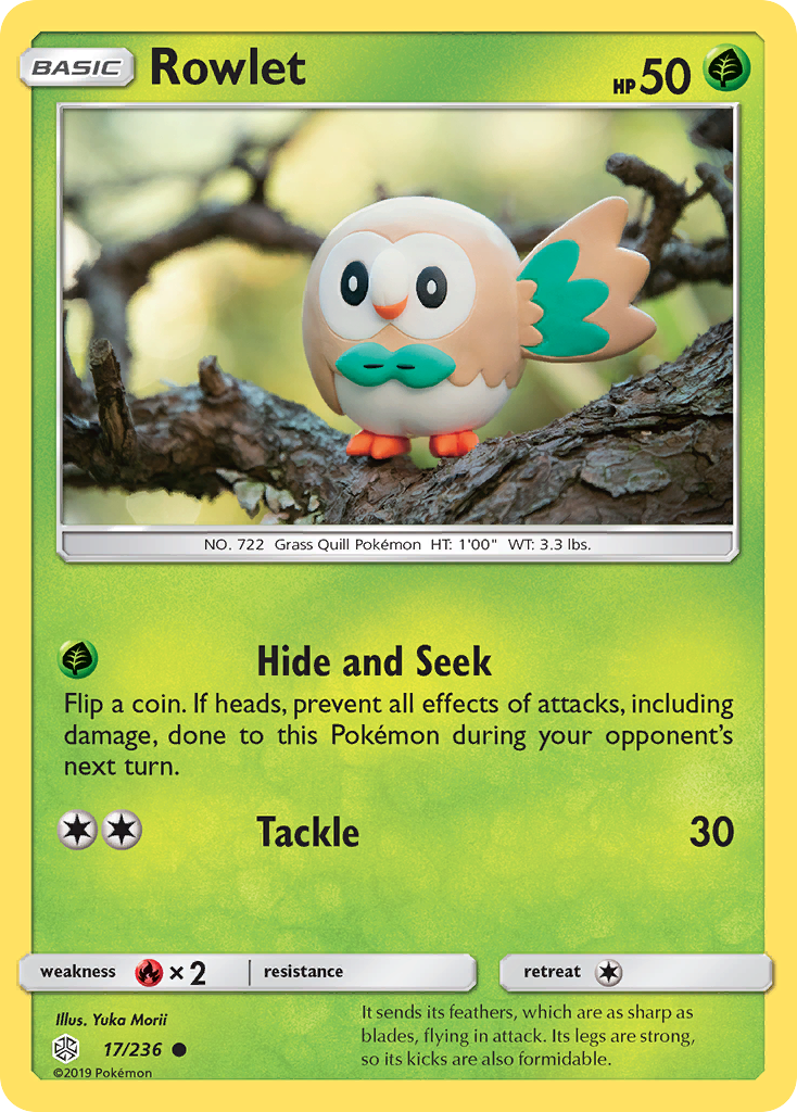 Rowlet (17/236) [Sun & Moon: Cosmic Eclipse] | Galactic Gamez