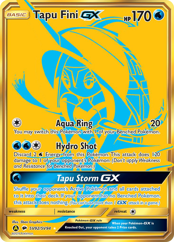 Tapu Fini GX (SV92/SV94) [Sun & Moon: Hidden Fates - Shiny Vault] | Galactic Gamez