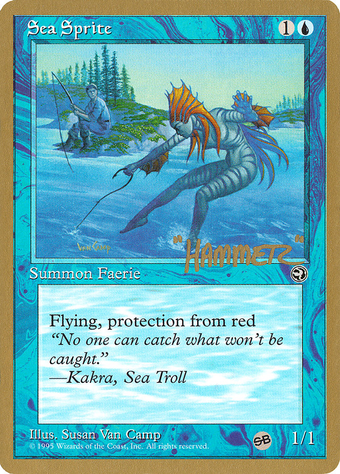 Sea Sprite (Shawn "Hammer" Regnier) (SB) [Pro Tour Collector Set] | Galactic Gamez