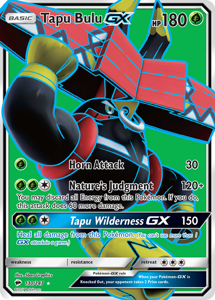 Tapu Bulu GX (130/147) [Sun & Moon: Burning Shadows] | Galactic Gamez