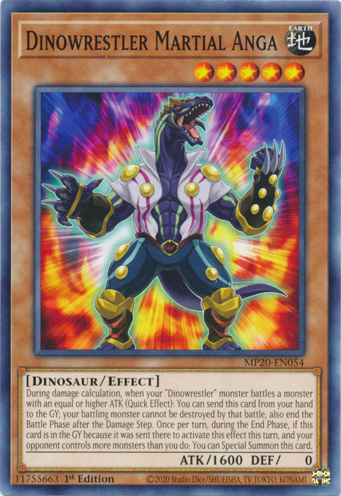 Dinowrestler Martial Anga [MP20-EN054] Common | Galactic Gamez