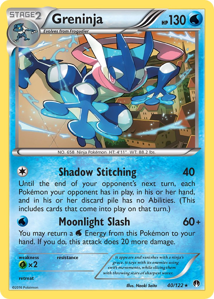 Greninja (40/122) (Theme Deck Exclusive) [XY: BREAKpoint] | Galactic Gamez