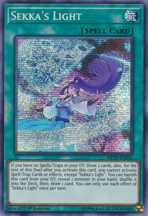 Sekka's Light [MP19-EN041] Prismatic Secret Rare | Galactic Gamez