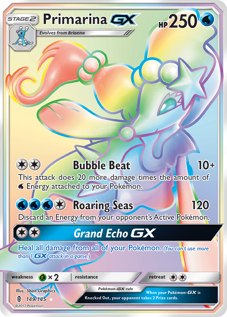 Primarina GX (149/145) [Sun & Moon: Guardians Rising] | Galactic Gamez