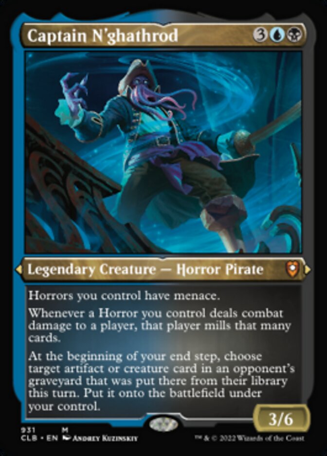 Captain N'ghathrod (Display Commander) (Foil Etched) [Commander Legends: Battle for Baldur's Gate] | Galactic Gamez