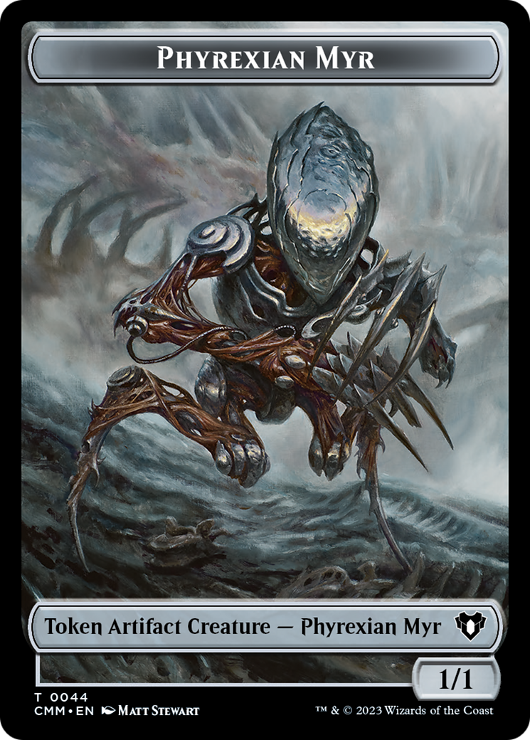 Phyrexian Myr Token [Commander Masters Tokens] | Galactic Gamez