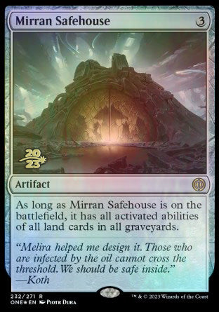 Mirran Safehouse [Phyrexia: All Will Be One Prerelease Promos] | Galactic Gamez