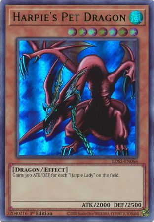 Harpie's Pet Dragon (Green) [LDS2-EN066] Ultra Rare | Galactic Gamez