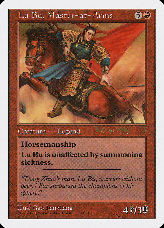 Lu Bu, Master-at-Arms (July 4, 1999) [Portal Three Kingdoms Promos] | Galactic Gamez