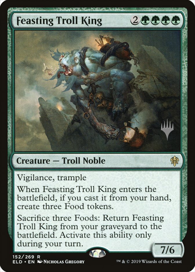 Feasting Troll King (Promo Pack) [Throne of Eldraine Promos] | Galactic Gamez