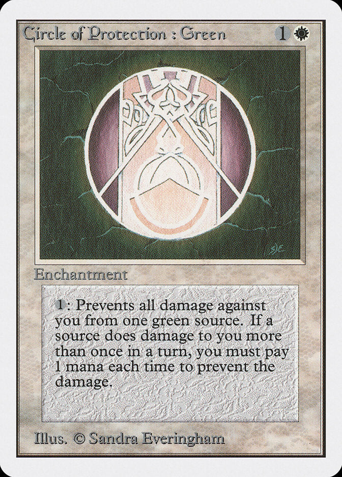 Circle of Protection: Green [Unlimited Edition] | Galactic Gamez