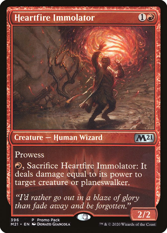 Heartfire Immolator (Promo Pack) [Core Set 2021 Promos] | Galactic Gamez