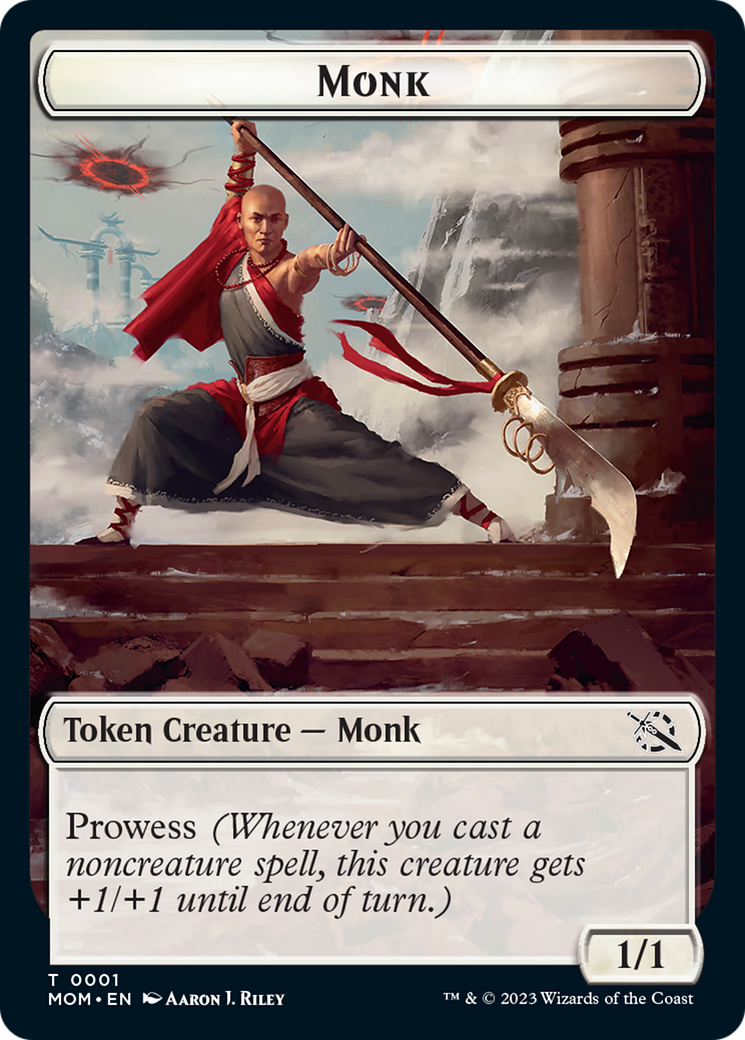 Monk Token [March of the Machine Tokens] | Galactic Gamez